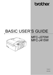 Brother International MFC-J270w Users Manual - English
