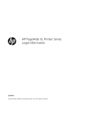 HP PageWide XL 4700 Legal Information