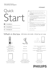 Philips HTS3106 Quick start guide