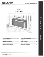 Sharp KB-6100NW Owners Manual for KB-6100NK