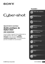 Sony DSC-S980/P Guide pratique de Cyber-shot®