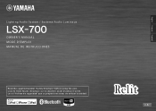 Yamaha LSX-700 LSX-700 Owners Manual