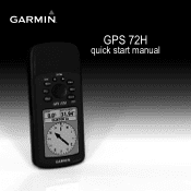Garmin GPS 72H Quick Start Manaul
