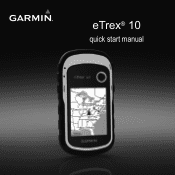 Garmin eTrex 10 Quick Start Manual