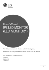 LG 34UM59-P Owners Manual