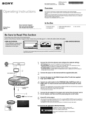 Sony FMP-X1 Operating Instructions