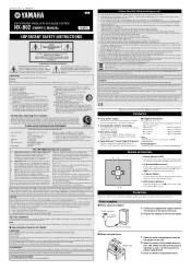 Yamaha NX-B02RE Owners Manual