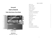 Honeywell PCR507W User Manual