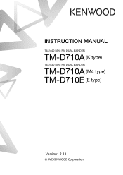Kenwood TM-D710A User Manual 3