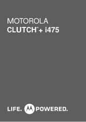 Motorola CLUTCH i475 i475w Guía del usuario