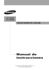 Samsung CL-29Z30PQ User Manual (user Manual) (ver.1.0) (Spanish)