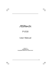ASRock PV530 User Manual
