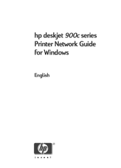HP Deskjet 916c HP DeskJet 900C Series  Printer - (English) Network Guide