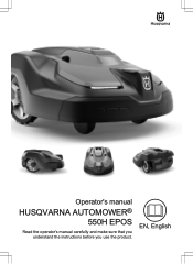 Husqvarna AUTOMOWER 550H EPOS Owner Manual