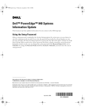 Dell PowerEdge 840 Information Update