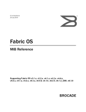 HP 8/40 Brocade Fabric OS MIB Reference v6.3.0 (53-1001339-01, July 2009)