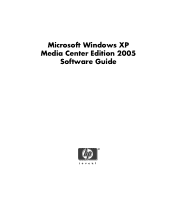 HP Media Center m1100 Microsoft Windows XP Media Center Edition 2005 Software Guide