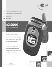 LG AX5000 Silver Data Sheet