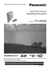Panasonic PVVM202 PVVM202 User Guide