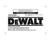 Dewalt D25416K Instruction Manual