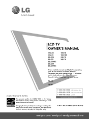 LG 19LF10C Owners Manual