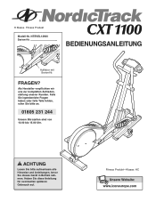 NordicTrack Cxt 1100 Elliptical German Manual