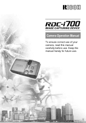 Ricoh RDC-I700 Operation Manual
