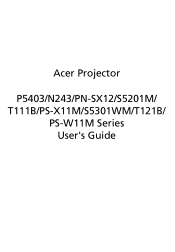 Acer S5301WM User Manual