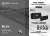 Boss Audio MC900B User Manual