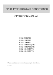 Haier HSU-18LEA13 User Manual