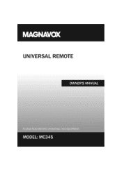 Magnavox MC345 Owners Manual