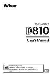 Nikon D810 Product Manual