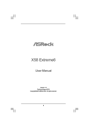 ASRock X58 Extreme6 User Manual