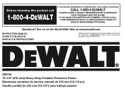 Dewalt DW734 Instruction Manual