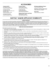 Maytag MER8770WB Warranty Information