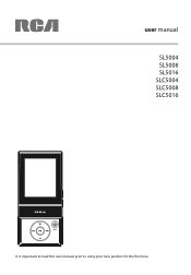 RCA SL5004 User Manual - SL5008