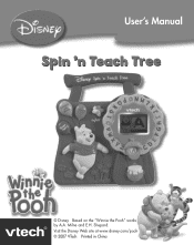 Vtech Winnie the Pooh Spin  n Teach Tree User Manual