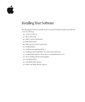 Apple M9124Z/B Installation Guide