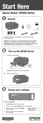 Epson NX300 Start Here