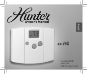 Hunter 42177 Owner's Manual