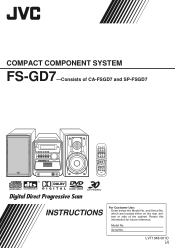 JVC FS-GD7 Instruction Manual