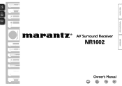 Marantz NR1602 NR1602N_ENG_CD-ROM_v00