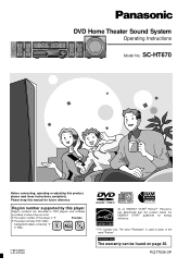 Panasonic SCHT670 SAHT670 User Guide