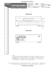 Sony DVP-NC555ES Dimensions Diagram