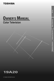 Toshiba 19A20 Owners Manual