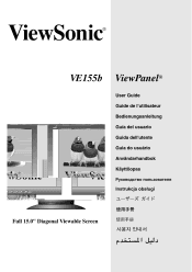 ViewSonic VE155B User Guide