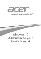 Acer Aspire Switch SW5-015 User Manual W10