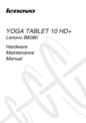Lenovo Yoga 10 HD (English) Hardware Maintenance Manual - Yoga Tablet 10 HD+