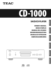TEAC CD-1000 CD-1000 Owner's Manual