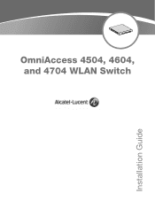 Alcatel OAW-4704-64 Installation Guide